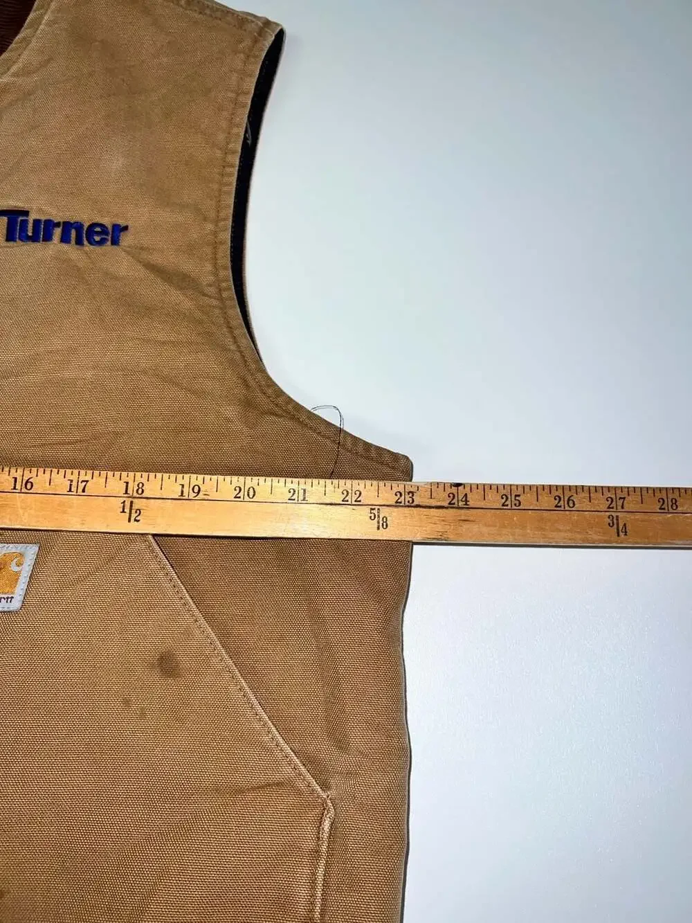 Vintage Carhartt Duck Canvas Quilt Lined Vest Carhartt Brown  Large Regular 0234
